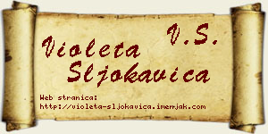 Violeta Šljokavica vizit kartica
